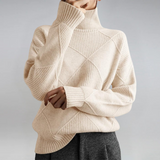 Lauren™ | Camisola de Gola Alta em Cashmere de Luxo