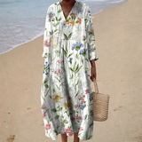 Vestido de Verão Estampado que Valoriza a Silhueta