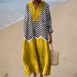 Vestido de Verão Estampado que Valoriza a Silhueta