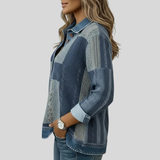 Seren - Sweatshirt Patchwork com Blocos de Cor