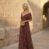Poppy | Vestido de Folhas Elegante