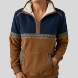 Isobel - Camisola Polar Aconchegante com Meio Fecho