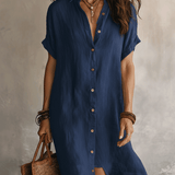 Modern Boho | Vestido Midi de Linho Sem Esforço