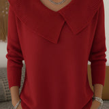 Leontine | Camisola de Malha com Gola Drapeada