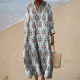 Vestido de Verão Estampado que Valoriza a Silhueta