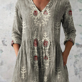 Elise | Blusa Comprida com Decote em V
