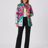 Casaco Acolchoado Aguarela Floral Lucie