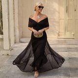 Lidia | Vestido Maxi com Ombros à Mostra