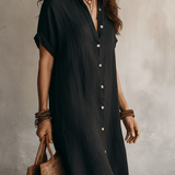 Modern Boho | Vestido Midi de Linho Sem Esforço