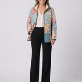 Casaco Acolchoado Patchwork Florido Chloé