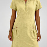 Maria | Vestido de algodão com zíper