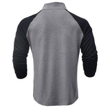 Camisa de algodão com gola subida
