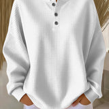 Milagros | Sweatshirt Henley Gofrada