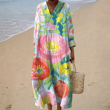 Vestido de Verão Estampado que Valoriza a Silhueta