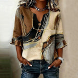 Blusa Vintage com Dégradé