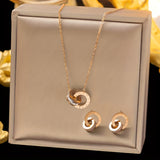 Colar "Eternity" com Zircónias em Ouro Branco