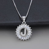 Colar em Ouro Branco com Inicial "Z" e Zircónias