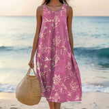 Vestido Vintage com Estampado Floral
