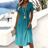 Vestido Vintage com Dégradé