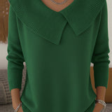 Leontine | Camisola de Malha com Gola Drapeada