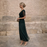 Eliza™ – Vestido Verde Elegante
