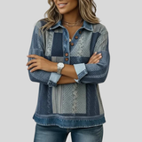 Seren - Sweatshirt Patchwork com Blocos de Cor