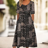 Robe Vintage À Imprimé Floral