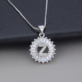 Colar em Ouro Branco com Inicial "Z" e Zircónias