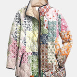 Casaco Acolchoado Patchwork Boémio Florence