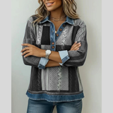 Seren - Sweatshirt Patchwork com Blocos de Cor