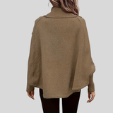 Cordelia - Camisola de Gola Alta em Malha de Tranças