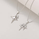 Colar Nordstjerne em Ouro Branco