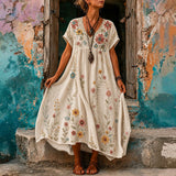 Robe Décontractée À Imprimé Floral