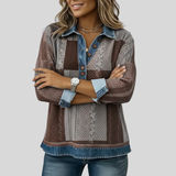 Seren - Sweatshirt Patchwork com Blocos de Cor