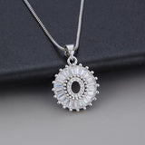 Colar em Ouro Branco com Inicial "Z" e Zircónias