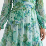 Althea | Vestido Maxi Floral de Manga Comprida