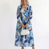 Althea | Vestido Maxi Floral de Manga Comprida