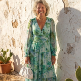 Althea | Vestido Maxi Floral de Manga Comprida