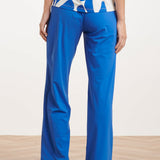 Blauwe Wide Leg Broek Met Hoge Taille | Cobalt