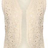 Colete Boho-Chic | Off White
