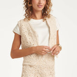 Colete Boho-Chic | Off White