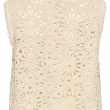 Colete Boho-Chic | Off White