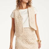 Colete Boho-Chic | Off White