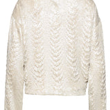 Bomber com Estampado de Cobra e Brilho Metálico | Off White