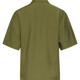 Camisa Casual com Abotoamento e Gola | Army