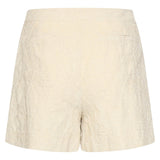 Crème Short Met Structuurstof En Minimalistisch Design | Sand