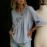 Blouse Décontractée Vintage
