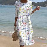 Robe Décontractée À Imprimé Floral