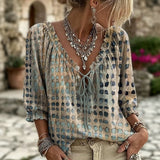 Blouse Décontractée Vintage