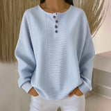 Sweat-Shirt Rayé Décontracté